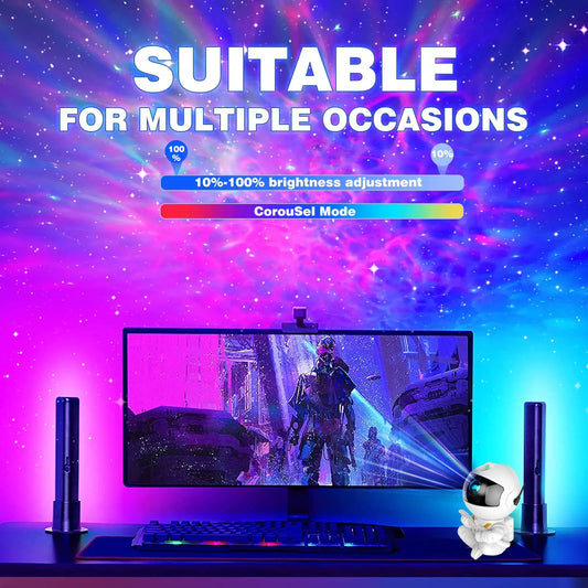 Astronaut Galaxy Lamp